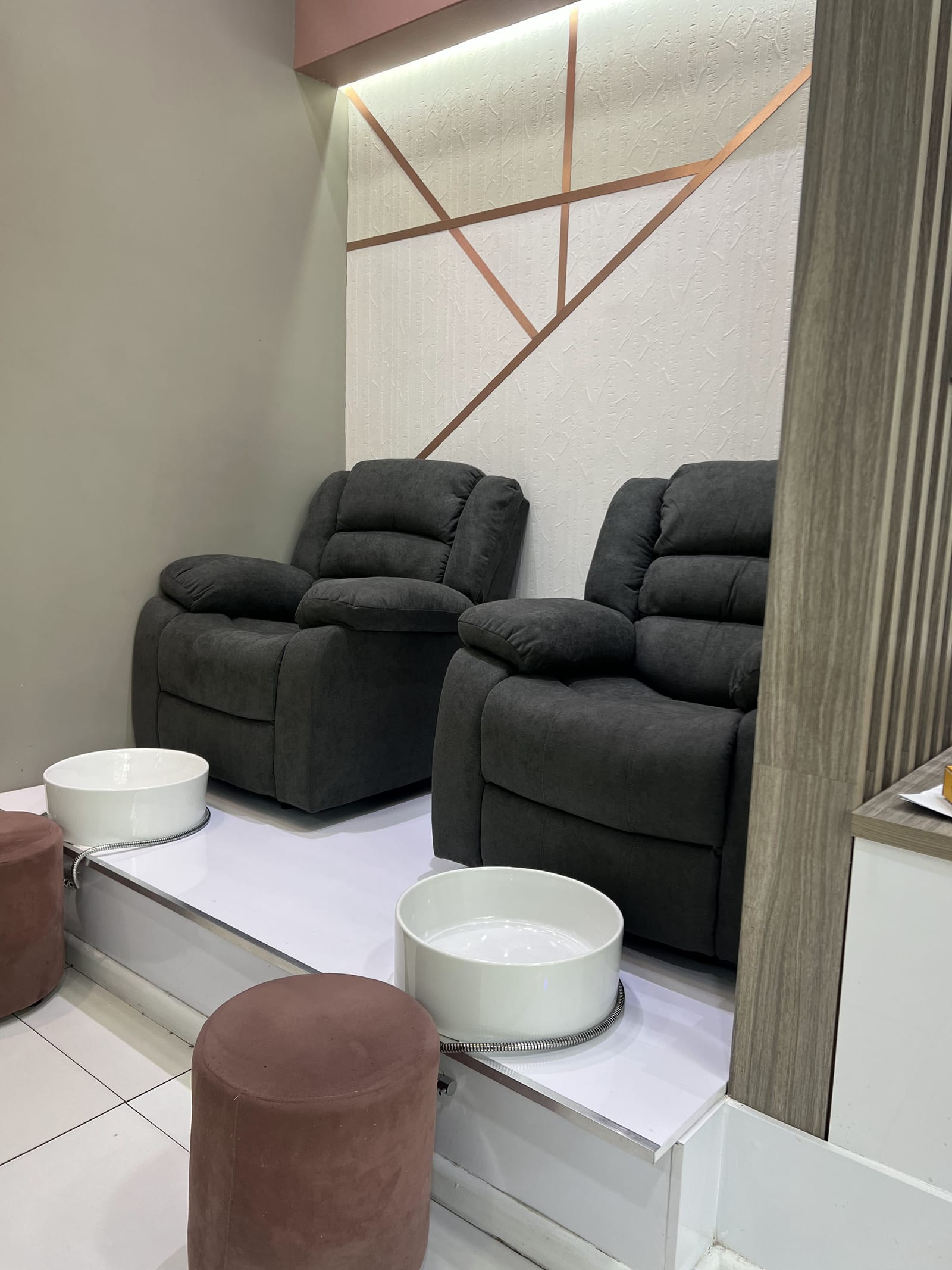 Pedicure chairs at Nail Fantasy